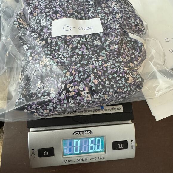 Lulus Black Purple Floral Smocked Peasant Blouse Size M Boho Crop Top - Picture 9 of 9